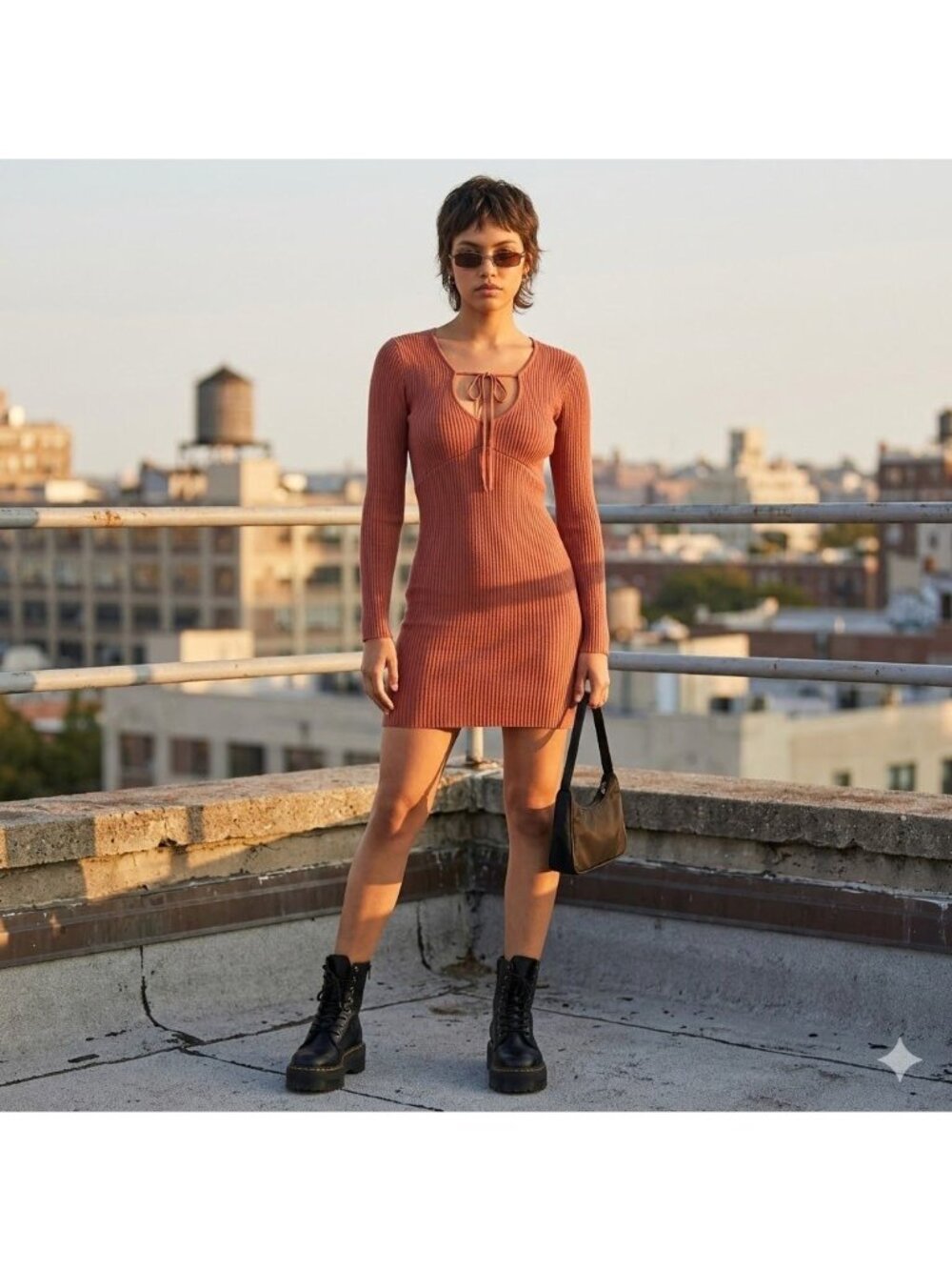For Love & Lemons Knitz Delancey Dress Vintage Rose Pink Silk Womens Small NWOT